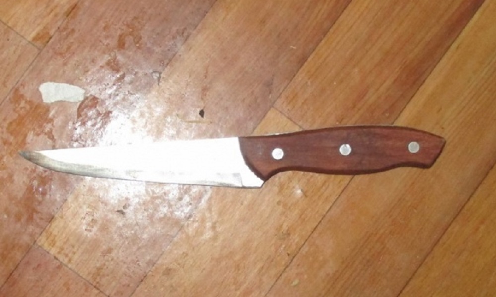 Пьяная омичка чуть не зарезала своего сожителя за удар сковородкой по голове