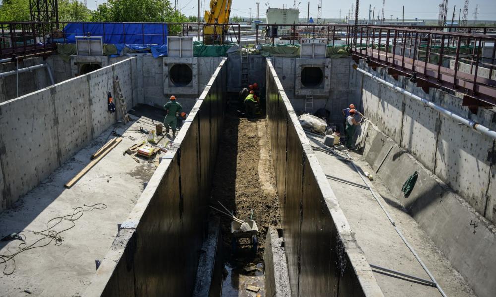 На территории очистных сооружений канализации омского водоканала продолжают строительство новых песколовок
