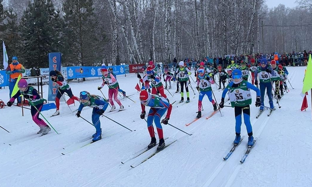В Горьковском районе Омской области прошли всероссийские старты по лыжным гонкам