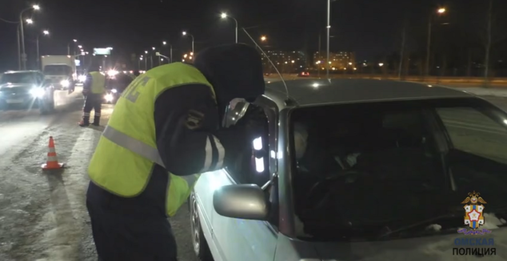На выходных на омских дорогах задержали около 60 нетрезвых водителей