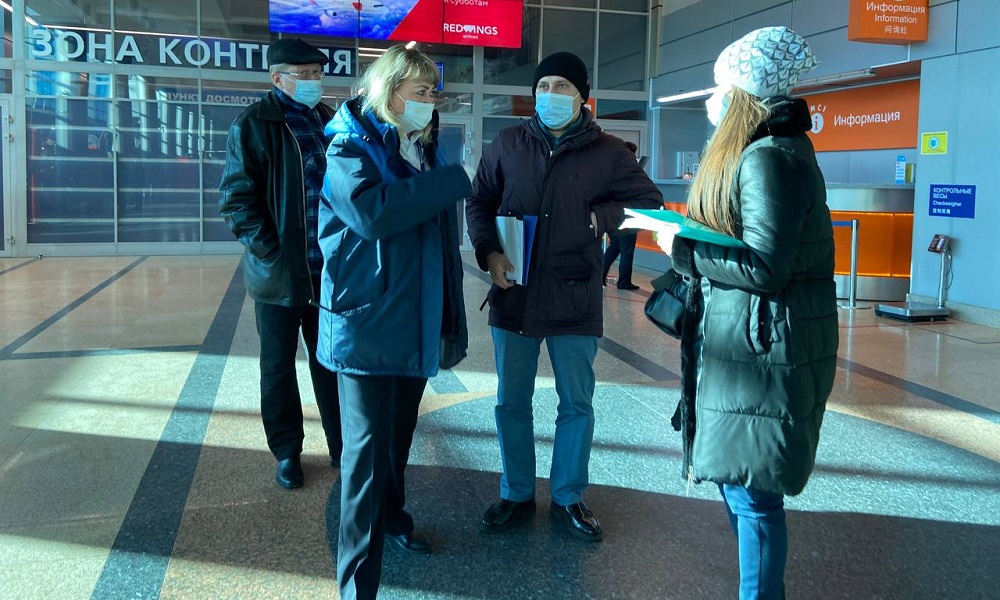 В омском аэропорту и на ж/д вокзале арендаторам за несоблюдение масочного режима грозит большой штраф 