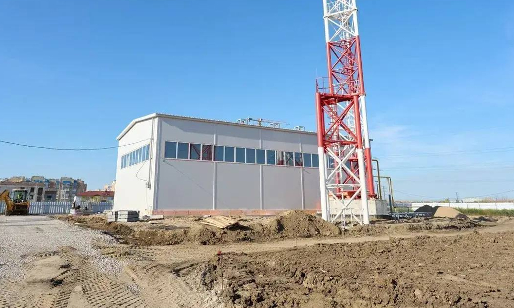 В омском квартале «Снегири» завершают строительство газовой котельной