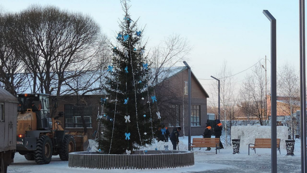 В Омске появится праздничная иллюминация у "Паровоза с вагоном"