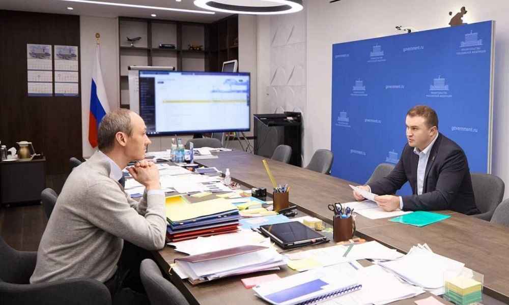 Виталий Хоценко обсудил с Дмитрием Григоренко реализацию проекта аэропорта Омск-Фёдоровка