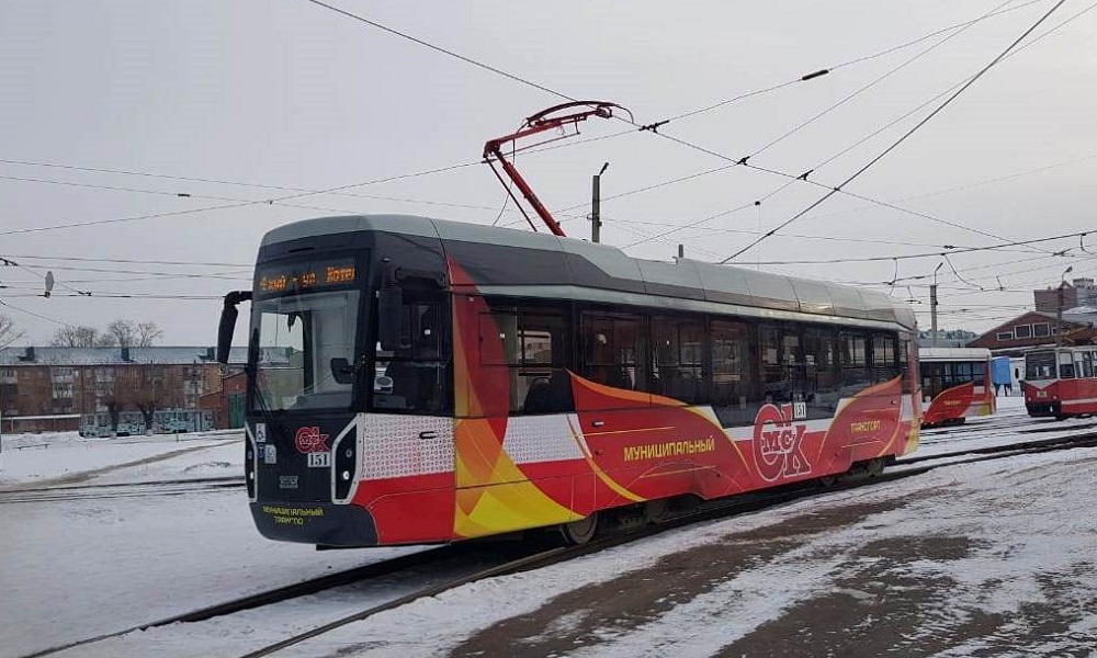 В Омске с 1 по 4 февраля трамваи будут следовать по сокращённой схеме