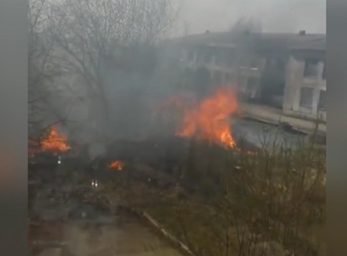 В омском Минздраве прокомментировали пожар на территории роддома