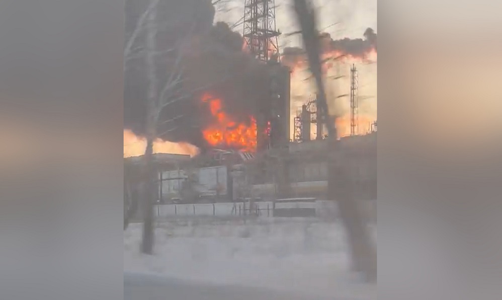 На Антипинском НПЗ в Тюменской области произошёл пожар 