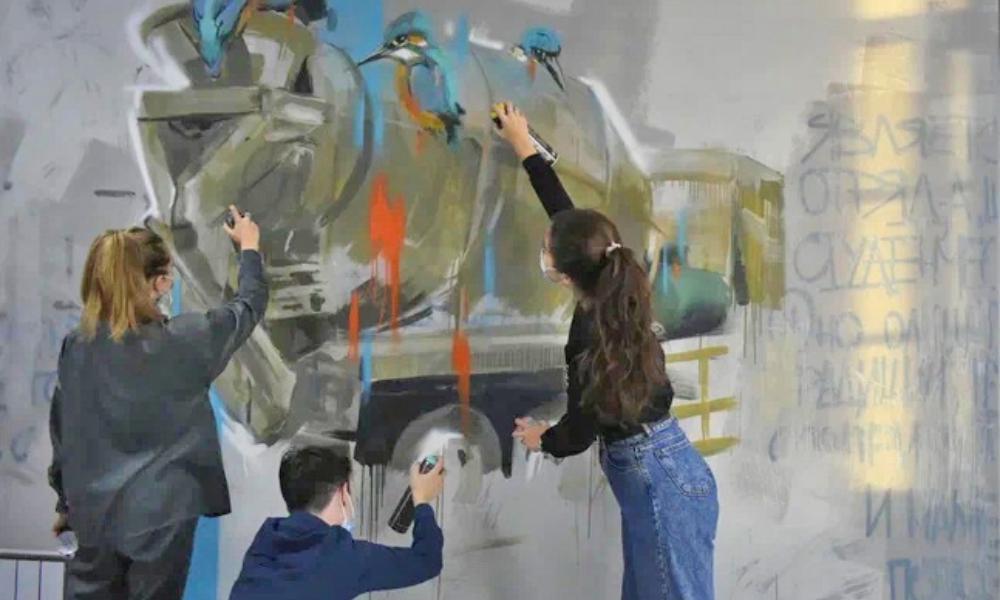 Омские студотрядовцы нарисуют граффити на тему своих рабочих профессий