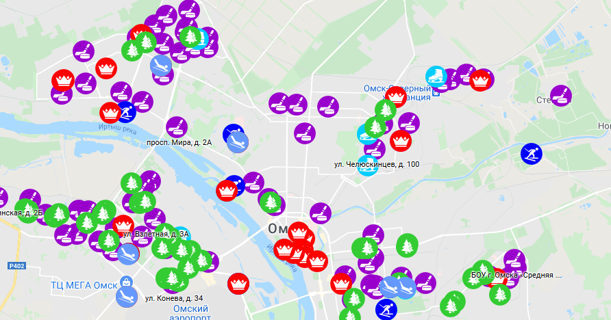 37 новогодних локаций: онлайн-гид по праздничному Омску опубликовала мэрия