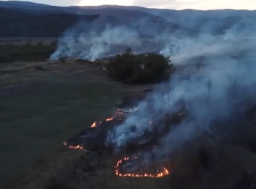 В Сибири начали тушить пожары с воздуха
