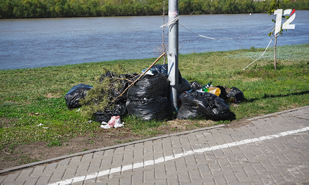 В Омске зарегистрировали 152 факта незаконного сброса мусора