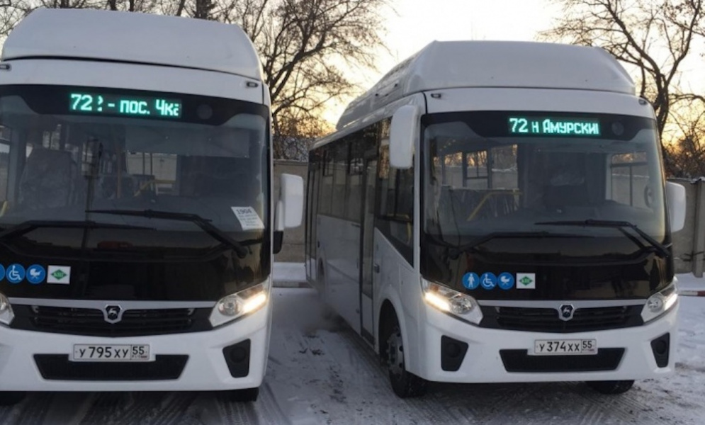 Новые автобусы, работающие на газе, поедут в Омске по маршрутам № 22, 72 и 47