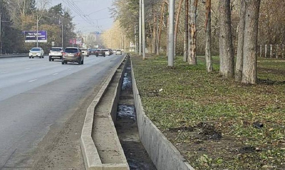 На Красном Пути в Омске завершили создание ливневой канализации