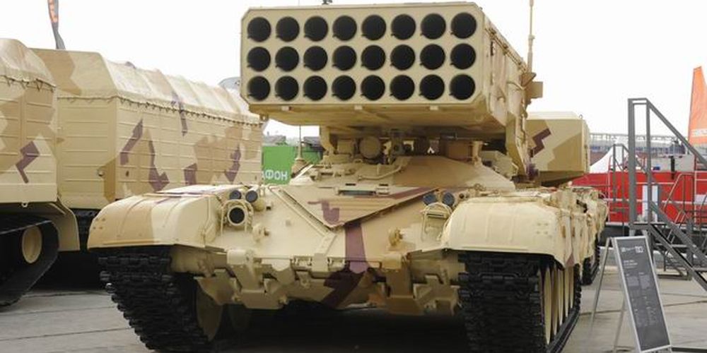 Омсктрансмаш показал тяжелую огнеметную систему иностранным заказчикам