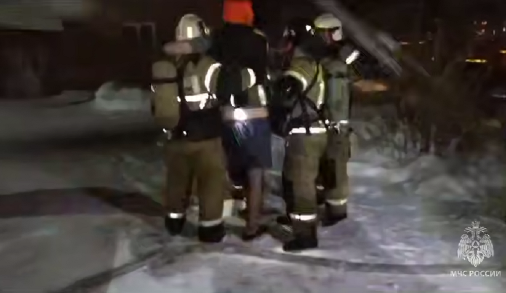 В Омской области пожарные спасли двух человек