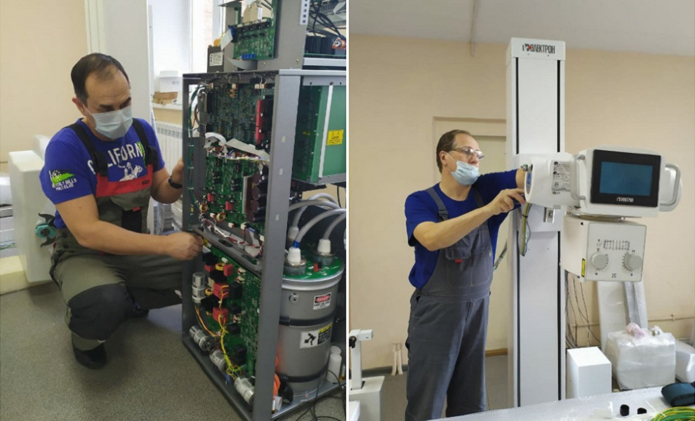 В Омском онкологическом диспансере устанавливают новый рентген-аппарат