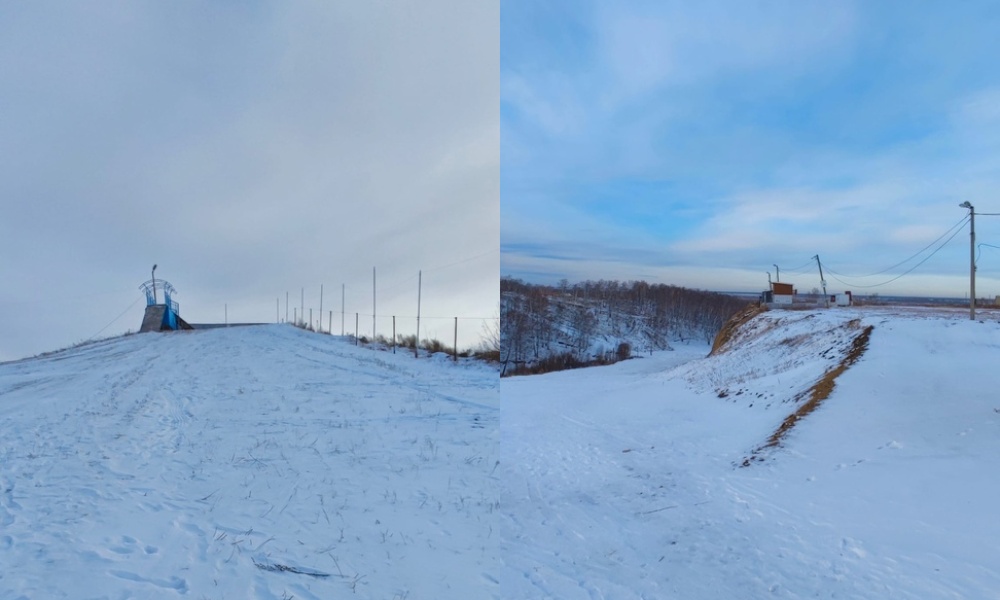 Из-за редких снегопадов в Омске не могут открыть сноупарк