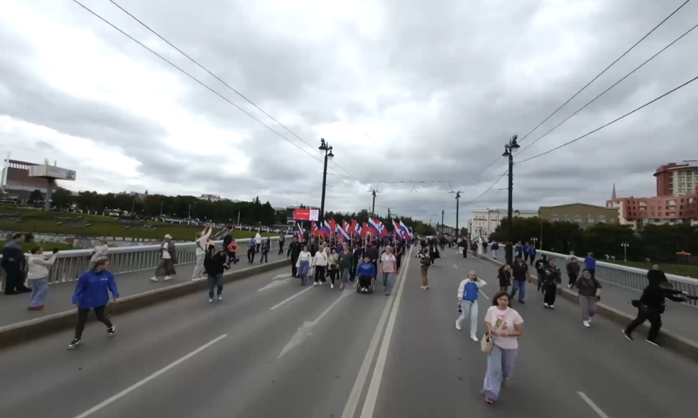 В Омской области прошёл парад физкультурников