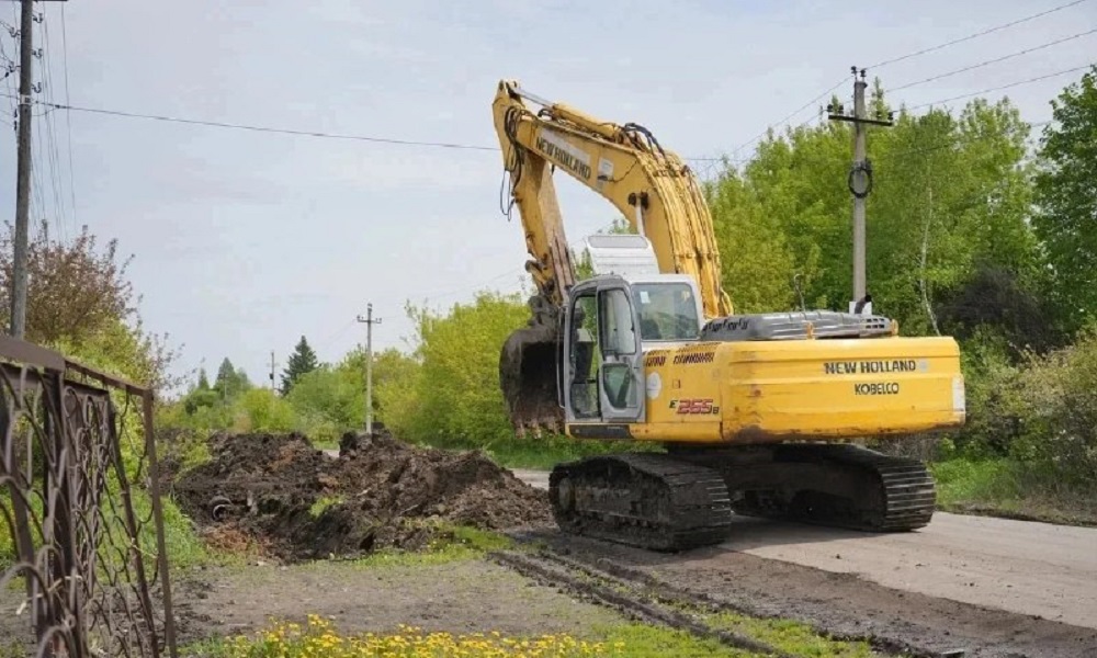 В Осташково продолжают обустраивать систему водоотвода