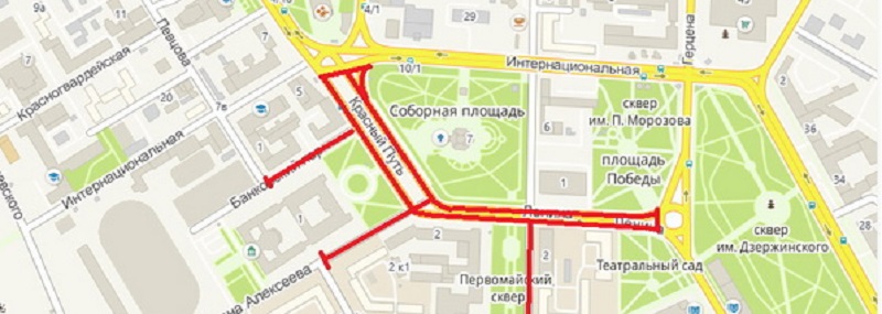 В центре Омска ограничат движение всех видов транспорта