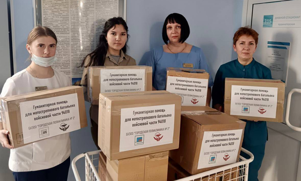 Омские медики собрали гуманитарную помощь для участников СВО