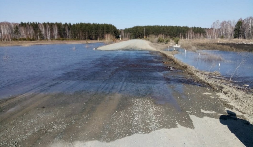 В регионе частично затопило трассу Омск — Муромцево — Седельниково