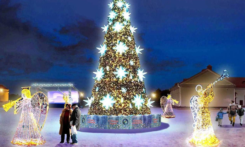 Искусственную сборную ель установят на территории Омской крепости