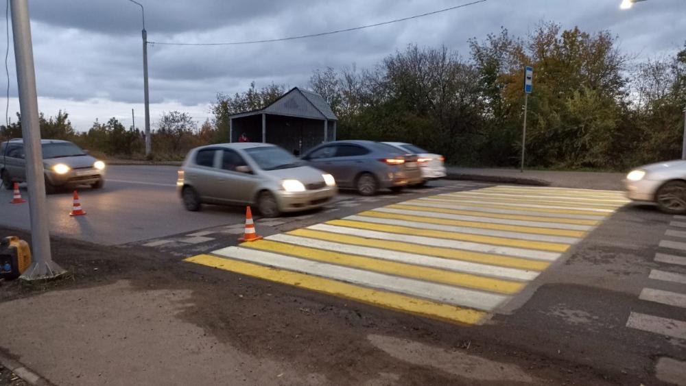 В Омске оборудуют новую проекционную «зебру»