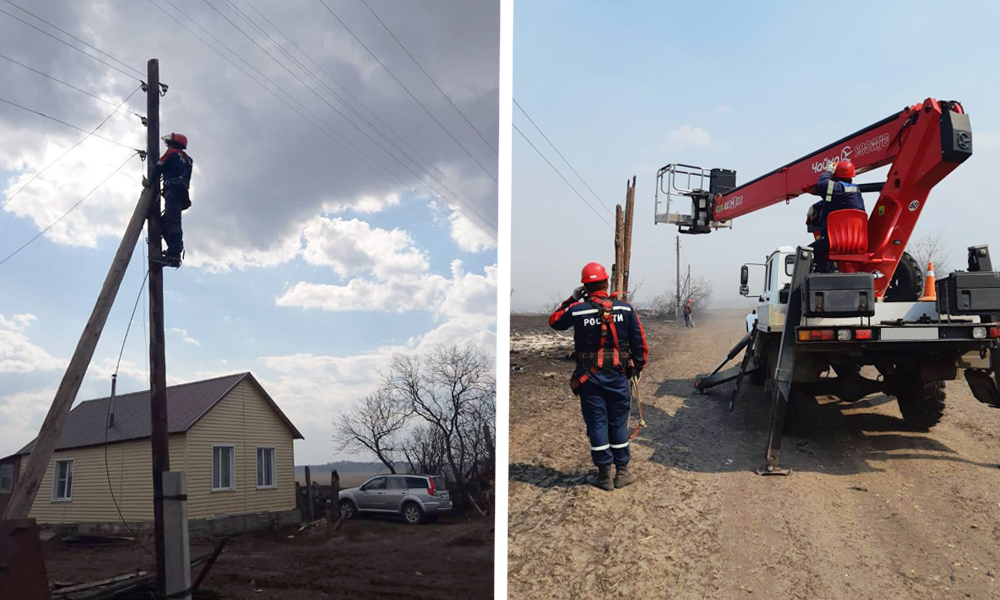 В селе Новокарасук Крутинского района восстановили электроснабжение