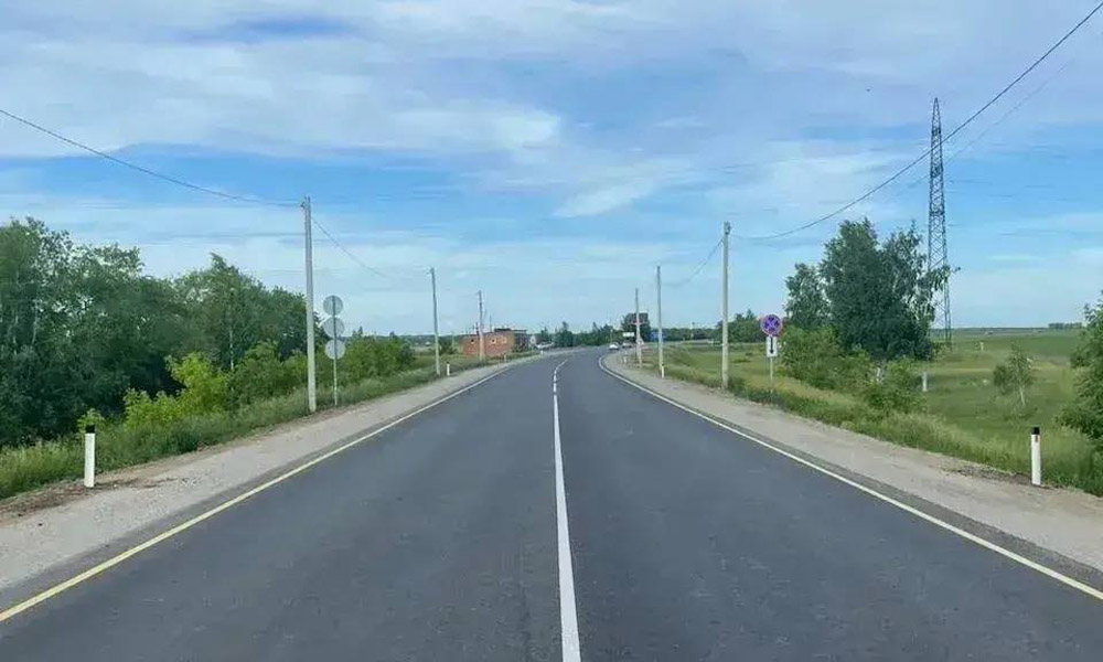 Продолжается ремонт дороги Омск — Нижняя Омка — граница Новосибирской области