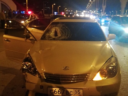 Омич на Lexus сбил насмерть дорожного рабочего