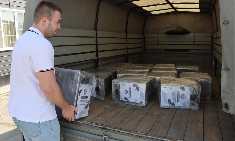 Омские бойцы через «Единую Россию» получили 15 полевых печей