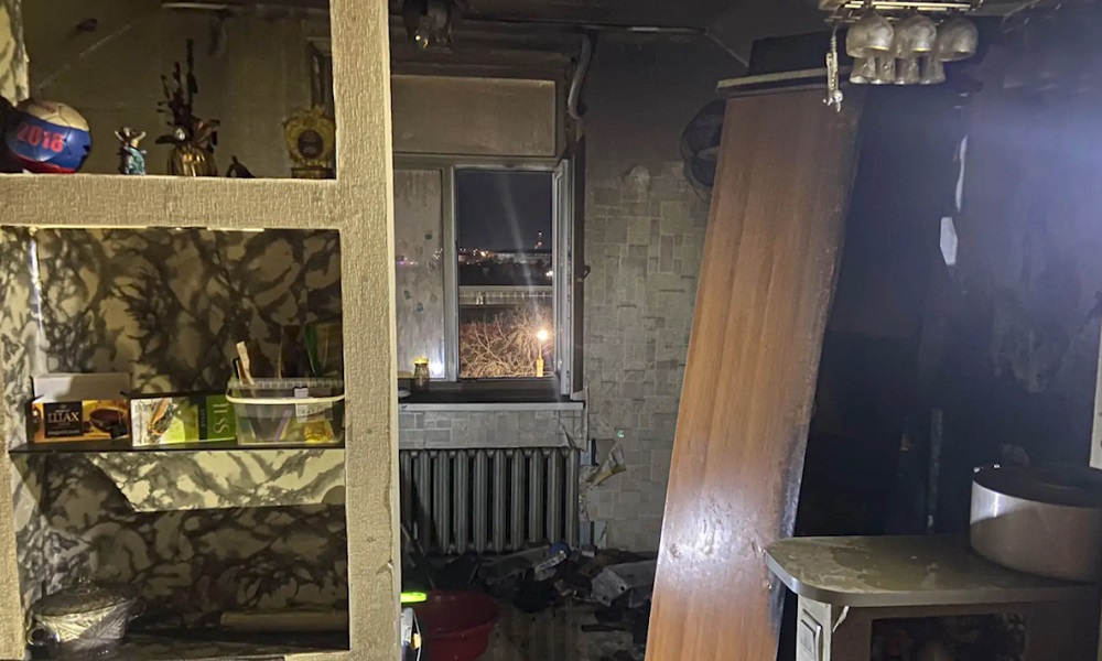 В многоэтажке в Центральном округе Омска произошёл пожар