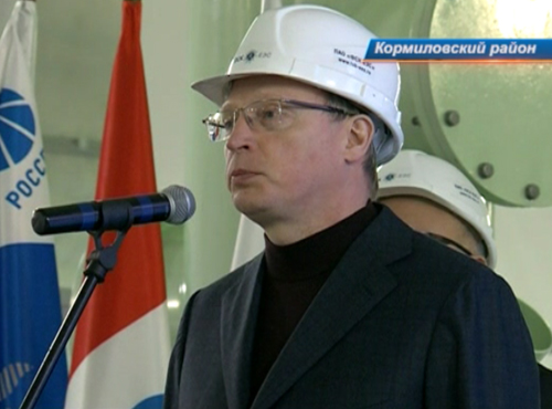 Александр Бурков принял участие в запуске новой подстанции в Омской области